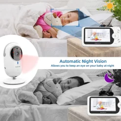 BABY MONITOR VIDEO DIGITALE WIRELESS Q-SX905 MONITOR LCD DA 4.3