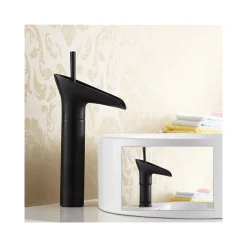 BAGNO LAVANDINO BIDET LAVABO MISCELATORE RUBINETTO OTTONE NERO ANTICO CASCATA