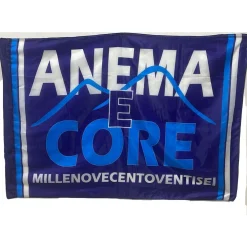 BANDIERA FORZA NAPOLI CALCIO ANEMA E CORE 1926 CAMPIONE D'ITALIA FESTA SCUDETTO