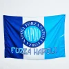 BANDIERA FORZA NAPOLI SCUDETTO CALCIO SQUADRA BLU BIANCO AZZURRO 90x140 CM