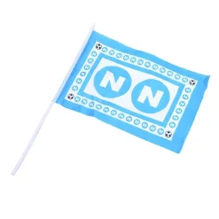BANDIERA NAPOLI ASTA 31X50 CM CALCIO TIFOSI AZZURRI PARTENOPEI SCUDETTO CAMPIONE