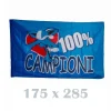 BANDIERA NAPOLI 175X285 100% CAMPIONI NAPOLETANO ITALIA SCUDETTO CALCIO SQUADRA