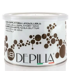 BARATTOLO CERA DEPILATORIA LIPOSOLUBILE BURRO KARITÈ 1.8 400ML DEPILAZIONE