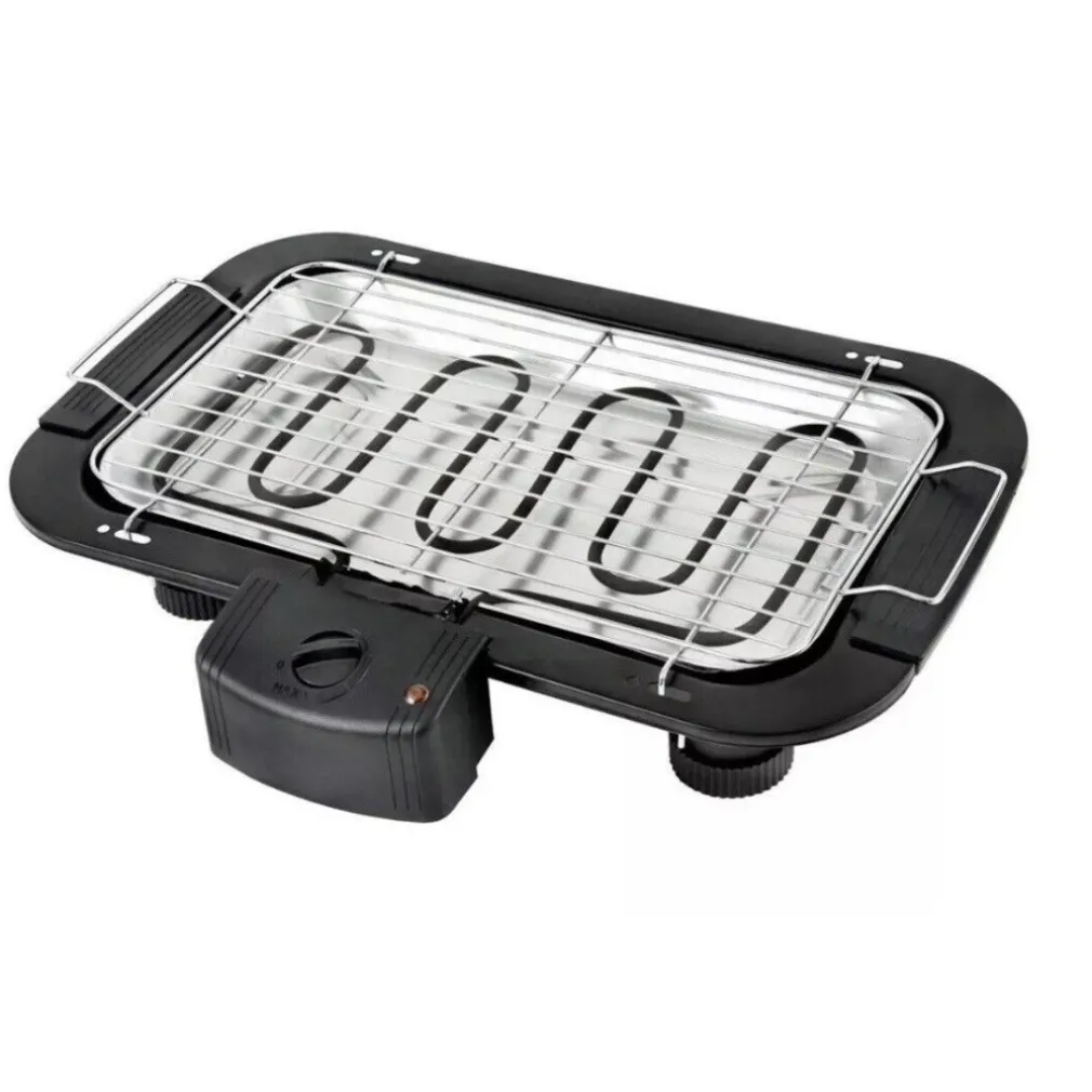 BARBECUE ELETTRICO BBQ SUPPORTO GRIGLIA ELETTRICA BISTECCHIERA DA TAVOLO 2000W