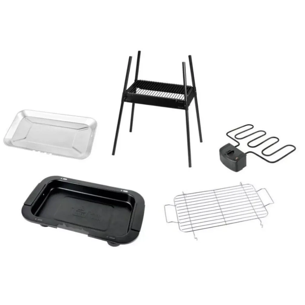 BARBECUE ELETTRICO BBQ SUPPORTO GRIGLIA ELETTRICA BISTECCHIERA DA TAVOLO 2000W