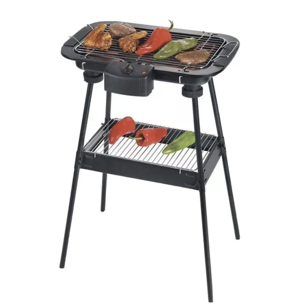 BARBECUE ELETTRICO BBQ SUPPORTO GRIGLIA ELETTRICA BISTECCHIERA DA TAVOLO 2000W