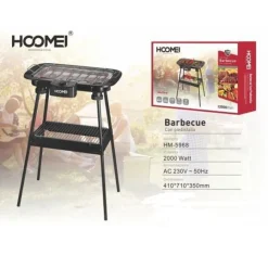 BARBECUE ELETTRICO BBQ SUPPORTO GRIGLIA ELETTRICA BISTECCHIERA DA TAVOLO 2000W