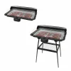 BARBECUE ELETTRICO CON STAND GRIGLIA DA TAVOLO 2IN1 2200W TERMOSTATO REGOLABILE GRIGLIATA