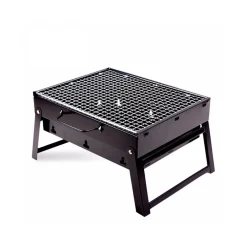 BARBECUE PORTATILE A CARBONELLA PER GRIGLIATE CARNE PESCE VERDURE 20X35X27 CM