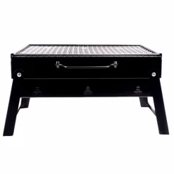 BARBECUE PORTATILE A CARBONELLA PER GRIGLIATE CARNE PESCE VERDURE 20X35X27 CM