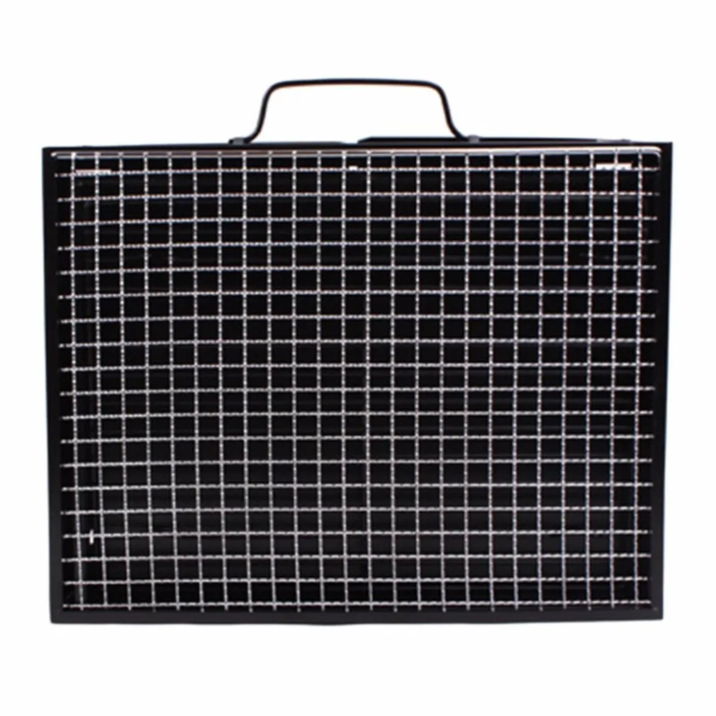 BARBECUE PORTATILE A CARBONELLA PER GRIGLIATE CARNE PESCE VERDURE 20X35X27 CM