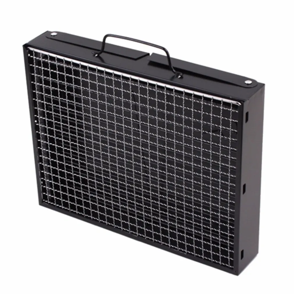 BARBECUE PORTATILE A CARBONELLA PER GRIGLIATE CARNE PESCE VERDURE 20X35X27 CM