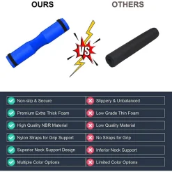 BARBELL SQUAT PAD CUSCINO BILANCIERE COLLO PER SOLLEVAMENTO PESI SQUAT 45X10 CM