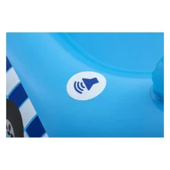 BARCHETTA AUTO DELLA POLIZIA AZZURRO CON ALTOPARLANTE INCORPORATO 97X74CM 34153