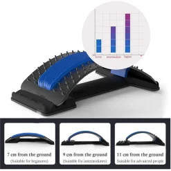 BARELLA POSTERIORE LOMBARE DISTENDERE SCHIENA AGOPUNTURA ALLUNGAMENTO MUSCOLARE BLU