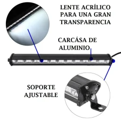 BARRA A LED FARO LAMPADA SUPPLEMENTARE PROFONDITà AUTO FUORISTRADA 36 WATT 12V