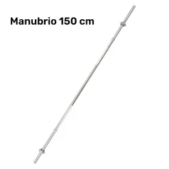 BARRA BILANCIERE LUNGHEZZA 150 CM ANTISCIVOLO ACCIAIO CROMATO PALESTRA FITNESS