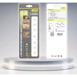 BARRA LED CON SENSORE DI MOVIMENTO PER CORRIDOIO ARMADI CASSETTI A BATTERIE 8010
