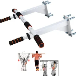 BARRA ORIZZONTALE DA PARETE ATTREZZATURA SPORTIVA PER TRAZIONI GRIP PULL UP CHIN