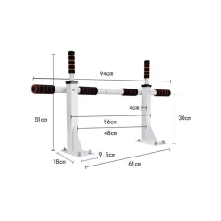 BARRA ORIZZONTALE DA PARETE ATTREZZATURA SPORTIVA PER TRAZIONI GRIP PULL UP CHIN
