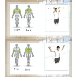 BARRA PER TRAZIONI PORTA REGOLABILE DA 0,6 A 1 MT PALESTRA FITNESS ALLENAMENTO