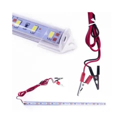 BARRA PROFILO LED 12V 11W LUCE BIANCO FREDDO 6500° K PER AUTO CAMPER MOTO TUNING