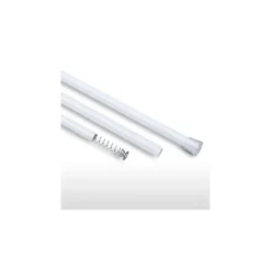 BARRA TELESCOPICA PER TENDA DA DOCCIA 140 CM FINO A 260 CM ALLUMINIO BIANCO