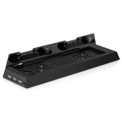 BASE DI RICARICA DOPPIA CON VENTOLA PER PS4 CONSOLE CONTROLLER JOYPAD HUB USB