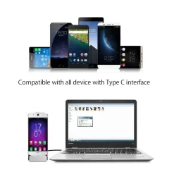 BASE DOCK CARICABATTERIE X ATTACCO TYPE-C TYPE C SUPPORTO TAVOLO RICARICA E SYNC