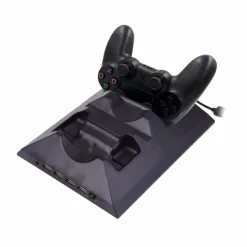 BASE DOPPIA RICARICA JOYSTICK CON VENTOLA PER PS4 CONSOLE CONTROLLER JOYPAD USB