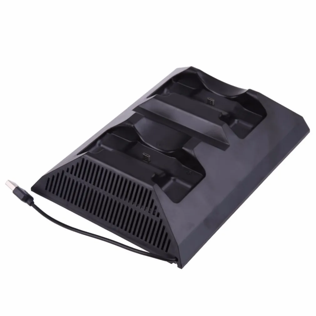 BASE DOPPIA RICARICA JOYSTICK CON VENTOLA PER PS4 CONSOLE CONTROLLER JOYPAD USB