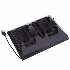 BASE DOPPIA RICARICA JOYSTICK CON VENTOLA PER PS4 CONSOLE CONTROLLER JOYPAD USB