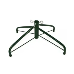 BASE PER ALBERO DI NATALE A CROCE IN METALLO 45CM RICHIUDIBILE PIEGHEVOLE VERDE