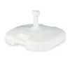 BASE PER OMBRELLONE DA GIARDINO SPIAGGIA RIEMPIBILE 14LT 44.5X44.5XH10CM BIANCO 008654