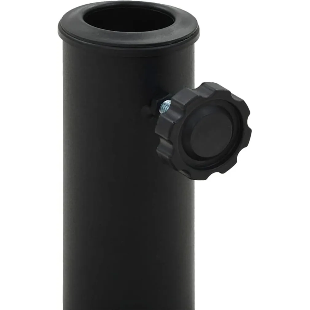 BASE PER OMBRELLONE SUPPORTO ROTONDO PER PATIO ESTERNO RESISTENTE Ø46XH33CM NERO 016595