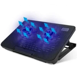 BASE SUPPORTO RAFFREDDAMENTO PER NOTEBOOK PC PORTATILE VENTOLE 2 USB 17'' N99