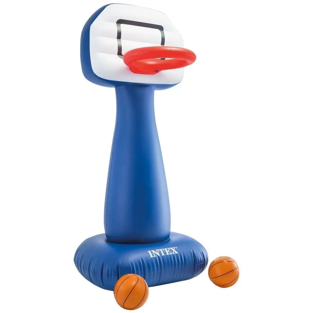 BASKET GONFIABILE PALLA CANESTRO PER BAMBINI CON 2 PALLONI ALTO 208 CM