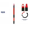 BASTONE MANICO TELESCOPICO ALLUNGABILE ROSSO 162-300CM CON GANCIO ROTANTE SCOPA