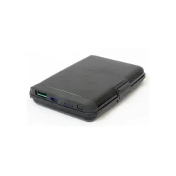 BATTERIA ESTERNA POWER BANK 2 IN 1 PORTA CARTE DI CREDITO TESSERA IN ALLUMINIO