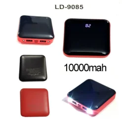 BATTERIA ESTERNA POWERBANK 10000MAH CARICATORE SMARTPHONE TYPE C 2 USB LD-9085