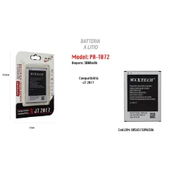 BATTERIA LUNGA DURATA COMPATIBILE CON SAMSUNG J7 2017 MAXTECH 3000MAH PA-T072