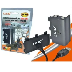 BATTERIA RICARICABILE PER CONTROLLER XBOX ONE RICARICABILE 3200MAH CAVO USB BAT-XB1