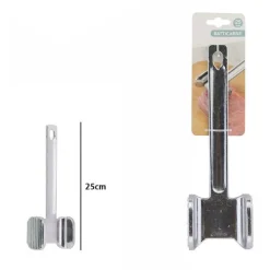 BATTICARNE QUADRATO MARTELLO CARNE BATTE CARNE BISTECCA DOPPIA FACCIA 25CM 74188