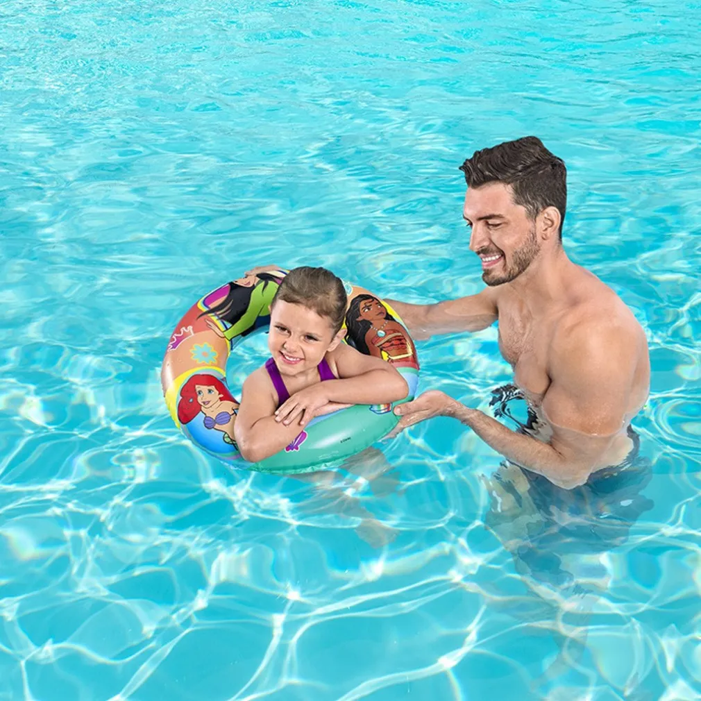 BESTWAY SALVAGENTE CIAMBELLA GONFIABILE DISNEY PRINCIPESSE BAMBINI KIDS 3-6 ANNI