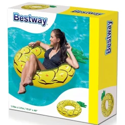 BESTWAY SALVAGENTE FASHION CIAMBELLA GONFIABILE FRUTTA ASSORTA ANANAS E ANGURIA