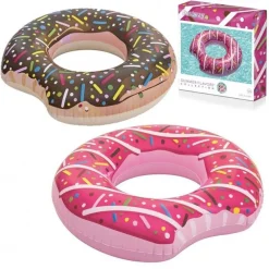 BESTWAY SALVAGENTE FASHION CIAMBELLA GONFIABILE DONUTS 2 COLORI ASSORTI 107 CM