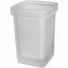 BICCHIERE RICAMBIO PORTA SCOPINO WC VETRO CUBICO SATINATO BAGNO ACCESSORI 87266