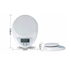 BILANCIA DA CUCINA DIGITALE PRECISIONE DA 1GR A 5KG CON TASTO TARA DISPLAY LCD