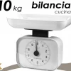 BILANCIA DA CUCINA MECCANICA ANALOGICA RETTANGOLARE 10 KG COLORI ASSORTITI