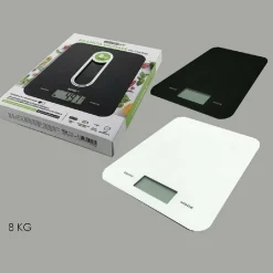 BILANCIA DIGITALE DA CUCINA A BATTERIA 8KG DISPLAY LCD LUMINOSO 2 COLORI 580002